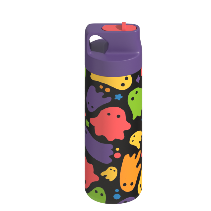 Doppelwandige isolierte Isolierflaschen aus Edelstahl in neuer Form mit Griff-Thermosflasche