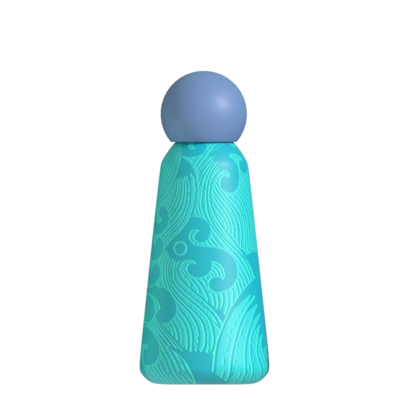 Hongtai Drinkware Stainless Steel 350ML Water Bottle Round PP Lid BPA Egg Cap Double Wall Vacuum Insulated