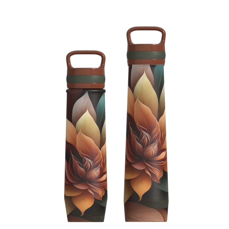 520ml Double Layer Vacuum Cone Stainless Steel Conical Thermo Bottle For Water Bottle Cola Flask