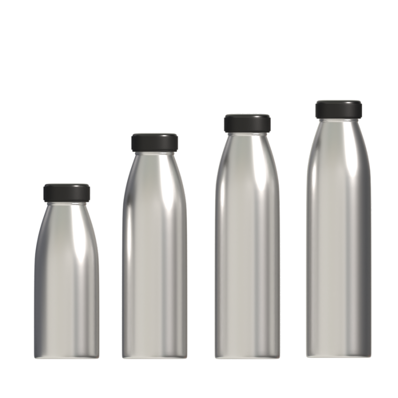 قوارير مفرغة معزولة بجدار مزدوج من الفولاذ المقاوم للصدأ سعة 500 مل مع أغطية مختلفة زجاجة ماء ترمس حليب