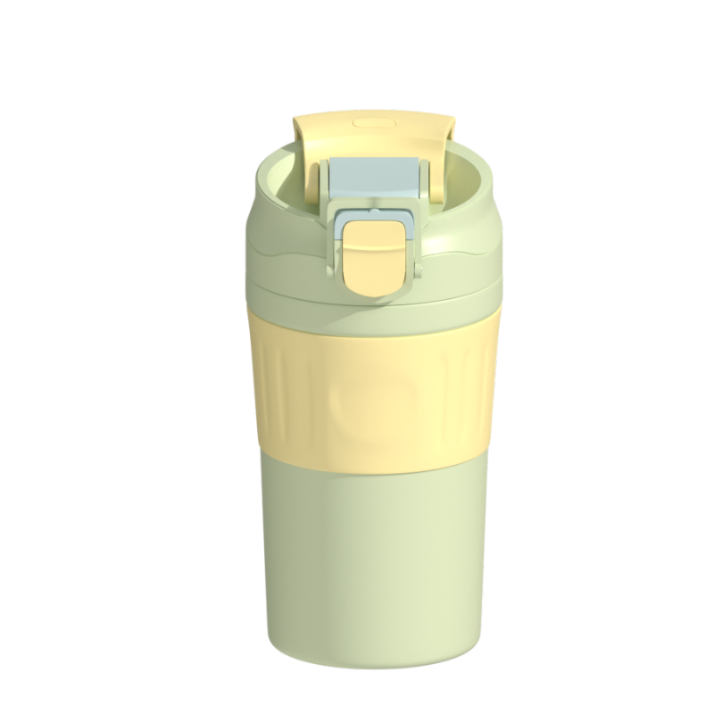 New Style Double Walled 304 Stainless Steel Coffee Mug 450ml Vacuum Insulated Drinking Cup with Dual Open Lid
