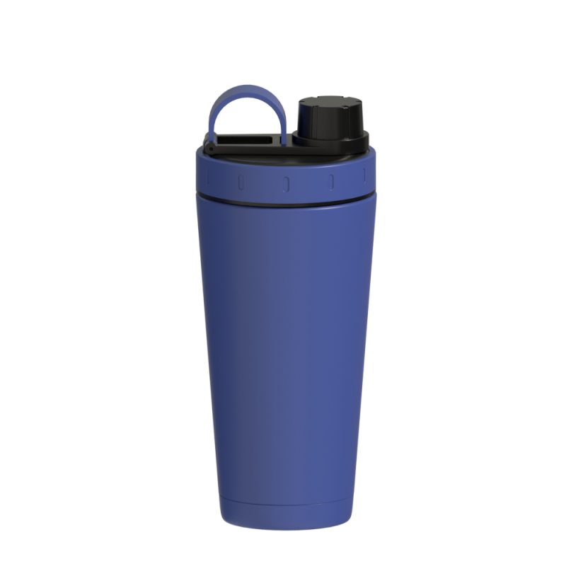 New style custom color oand  logo double wall insulated stainless steel gym shaker water bottle with handle