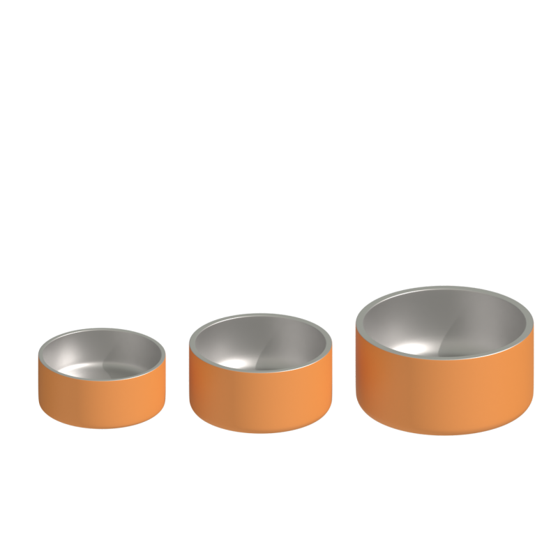 32oz/64oz Double Wall Stainless Steel Pet Feeding Bowl With Non-Slip Silicone Bottom Dog Bowl