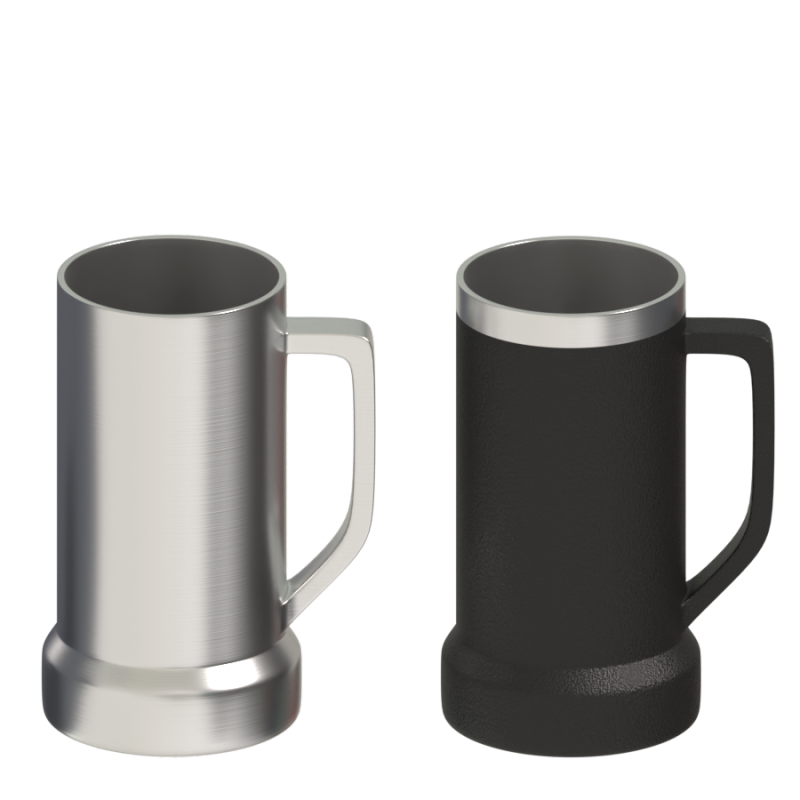 BPA free 24OZ Double Wall Stainless Steel Beer Mug Insulated Vacuum Coffee Cup With Handle