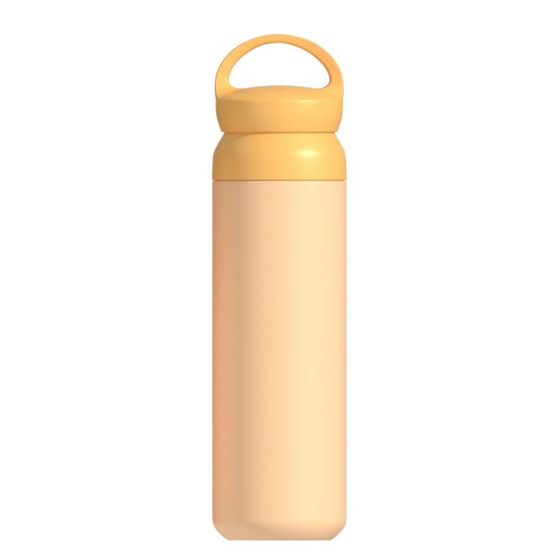 Portable 350ml Wide Mouth Double Walled Stainless Steel Thermal Vacuum Insulated Water Bottle With Handle