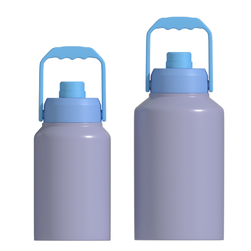 64oz 18/8 Stainless Steel Thermos Flask Vacuum Insulated Sport Water Bottle With Handle Lid Water Jug