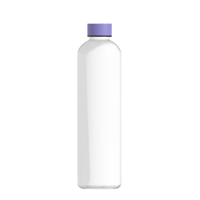 Wholesale Food Grade AS Material Single Wall Plastic Water Bottle coffee Mug Flask With Handle lid