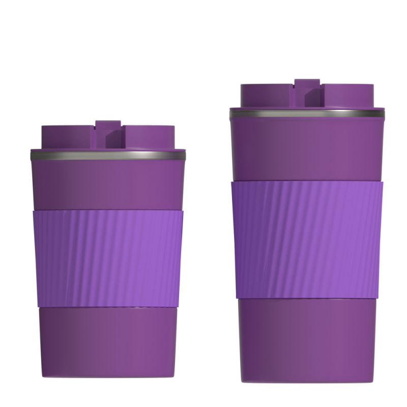 High quality custom logo travel coffee mug double wall vacuum insulate tumbler car cup thermos with flip lid