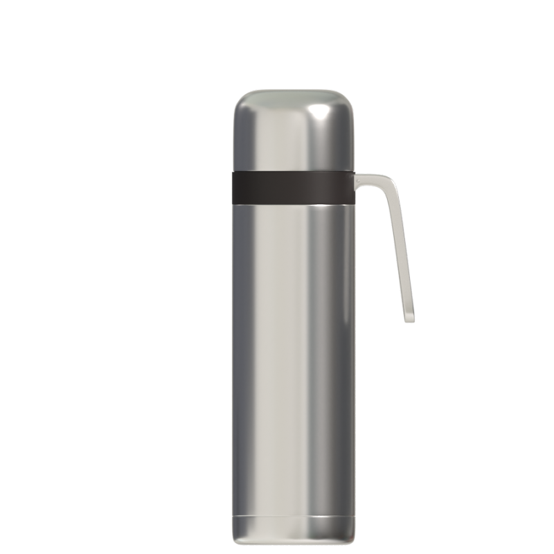 New simple and stylish double-layer stainless steel vacuum bullet thermos cup with handle