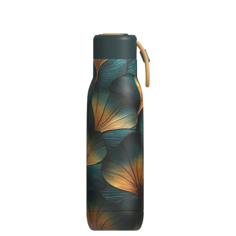 Custom Logo Lid Double Wall 304 Vacuum Stainless Steel Vacuum Flask Sport Water Bottles With Handle
