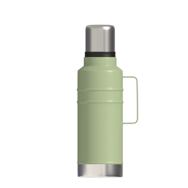 Eco-friendly Custom Logo Stainless Steel Double Wall Thermos Vacuum Flask Water Bottle Flask With Lid