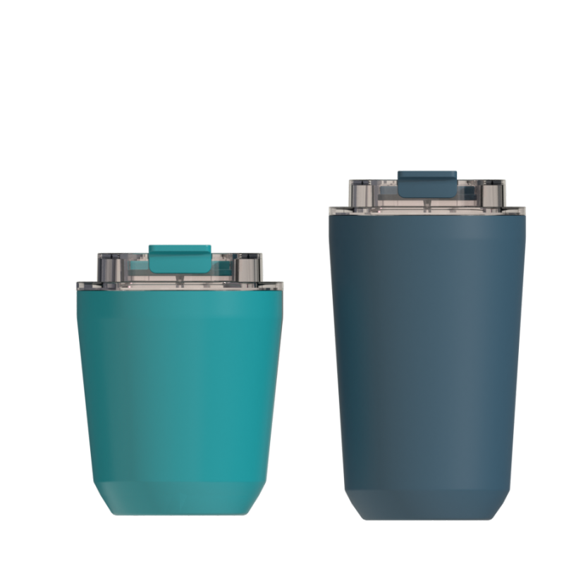 Newly designed double vacuum stainless steel leak-proof coffee cup