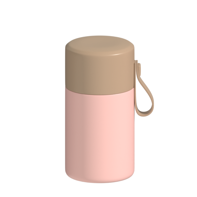 Customized Logo 550ml Thermos Food Jar Double Wall Food Flask Vacuum Lunch Box For Kids With Fork