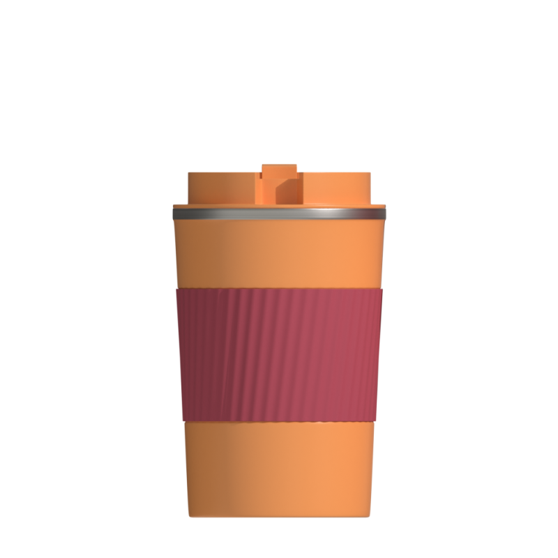 Eco-friendly 500ml Reusable stainless steel tea coffee mug cup with handle for office and home