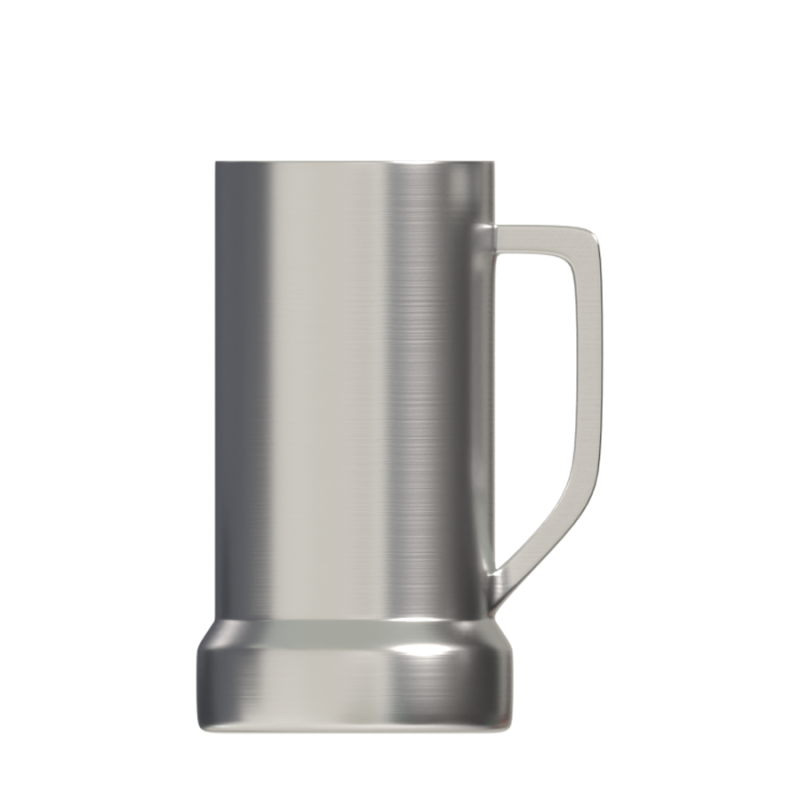Custom Insulated Coffee Tumbler Print Logo Double Wall Stainless Steel Beer Mug With Handle