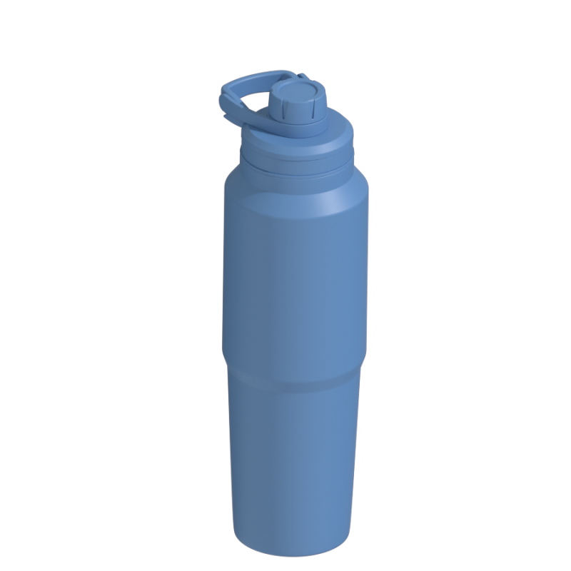 Hongtai Drinkware 40OZ Mortar Shape Wide Mouth Water Bottle Vacuum Flask with Carry Handle