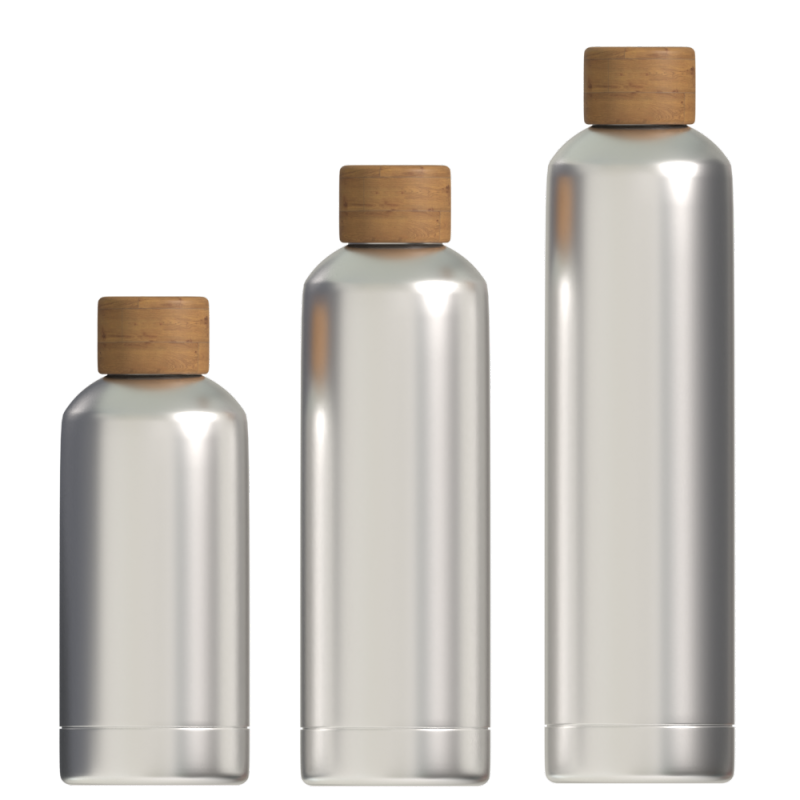 500 мл индивидуальный логотип, оптовая продажа, изолированная бутылка с двойными стенками, бутылка для воды из нержавеющей стали, не содержащая BPA, с бамбуковой крышкой
