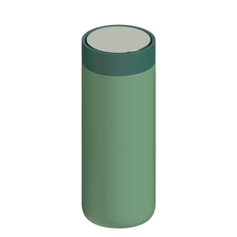 New Trend 400 мл з нержавіючої сталі Дорожня чашка з подвійною стінкою з вакуумною ізоляцією та кришкою для пиття на 360 градусів