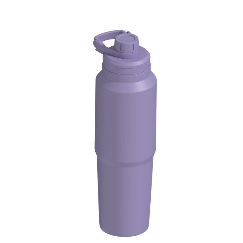 Hongtai Drinkware 40OZ Mortar Shape Wide Mouth Water Bottle Vacuum Flask with Carry Handle