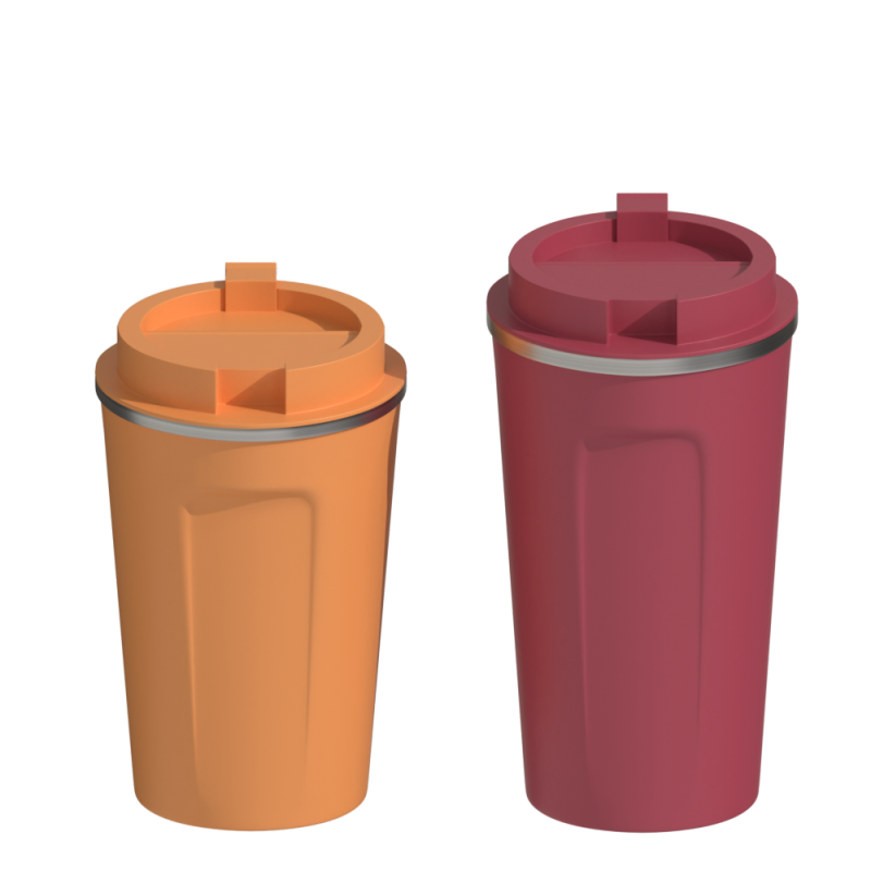 stainless steel double wall insulated thermos coffee mug water bottle custom logo and design