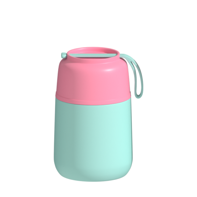 Wholesale Bpa Free 420ml Kids Stainless Steel Thermal Food Jar Double Wall Food Flask Vacuum Insulated Lunch Box with Lid
