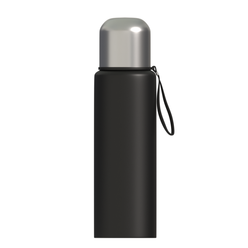 أحجام متعددة الفولاذ المقاوم للصدأ جدار مزدوج فراغ قارورة معزول الترمس رصاصة شكل زجاجة ماء