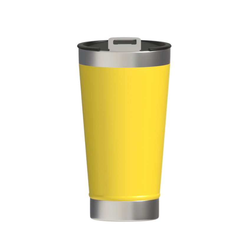 Popular custom logo stainless steel beer cup double wall travel coffee mug vacuum tumbler with bottle opener lid