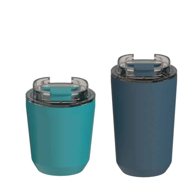 Newly designed double vacuum stainless steel leak-proof coffee cup