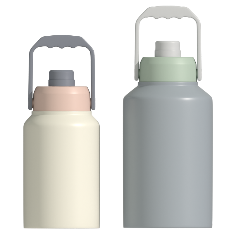 64oz large capacity stainless steel space kettle Double vacuum sports kettle Outdoor portable thermos cup