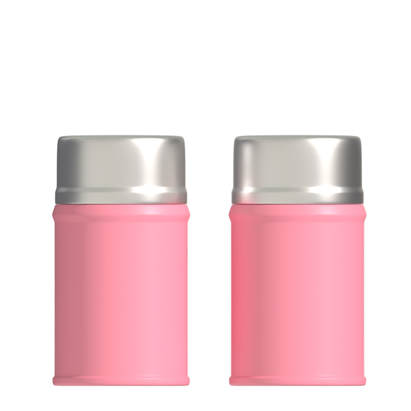 Custom high quality 750ml double wall vacuum stainless steel insulated food jar with spoon