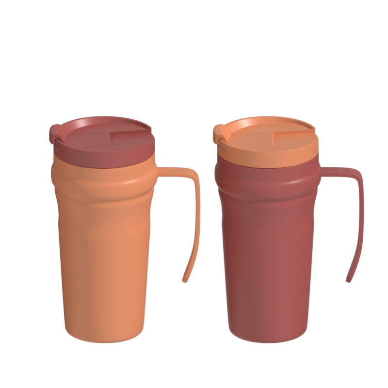 Double Stainless Steel Mug Travel Coffee Vacuum Insulated Mug  with handle