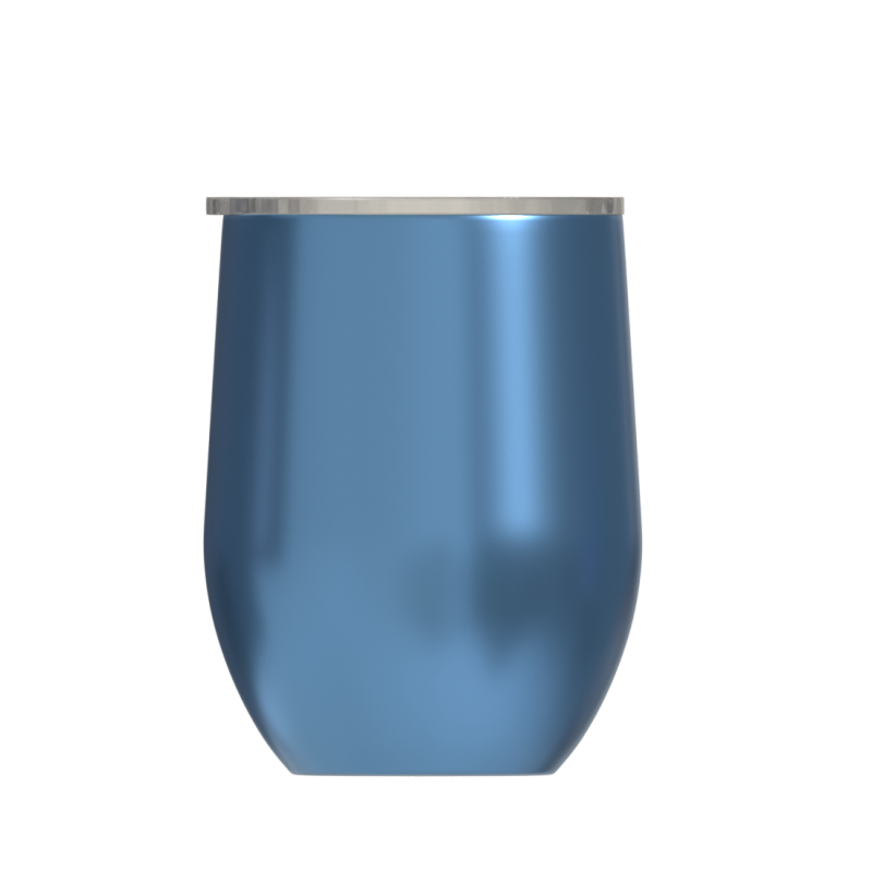 Wholesale Stemless 12oz Wine Tumbler Double Wall Customized Stainless Steel Vacuum Insulated Wine Glass with Lid