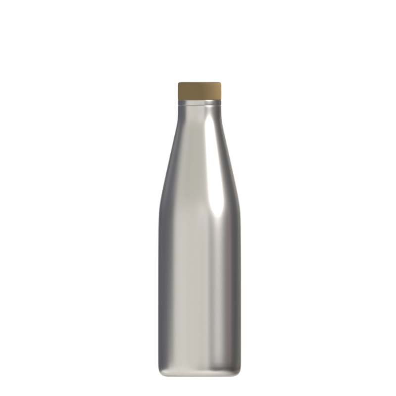 الجملة عالية الجودة جدار مزدوج الفولاذ المقاوم للصدأ زجاجة ماء مخصصة فراغ معزول زجاجة النبيذ مع غطاء الخشب