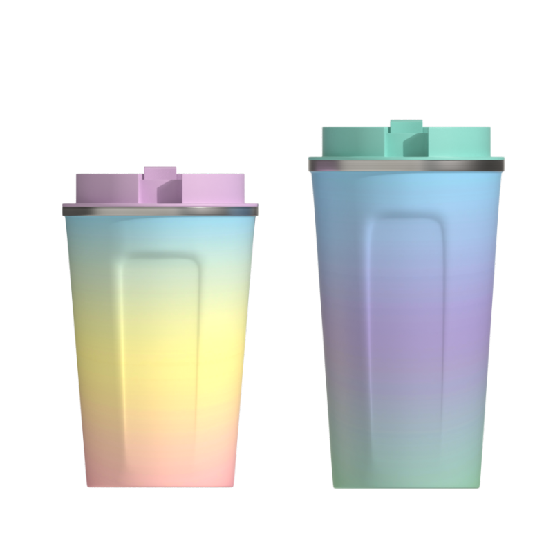 Hot Selling 380ml Stainless Steel Coffee Double Wall Insulated Travel Tumbler With Silicone Sleeve Leakproof Lid