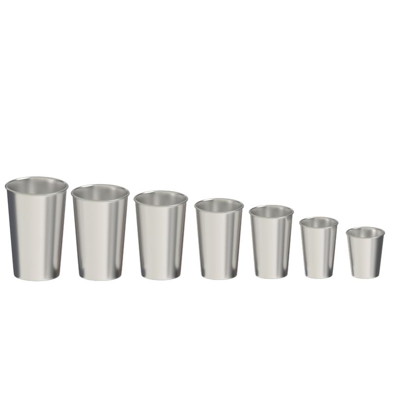 Wholesale custom single-wall stainless steel printed reusable water cups
