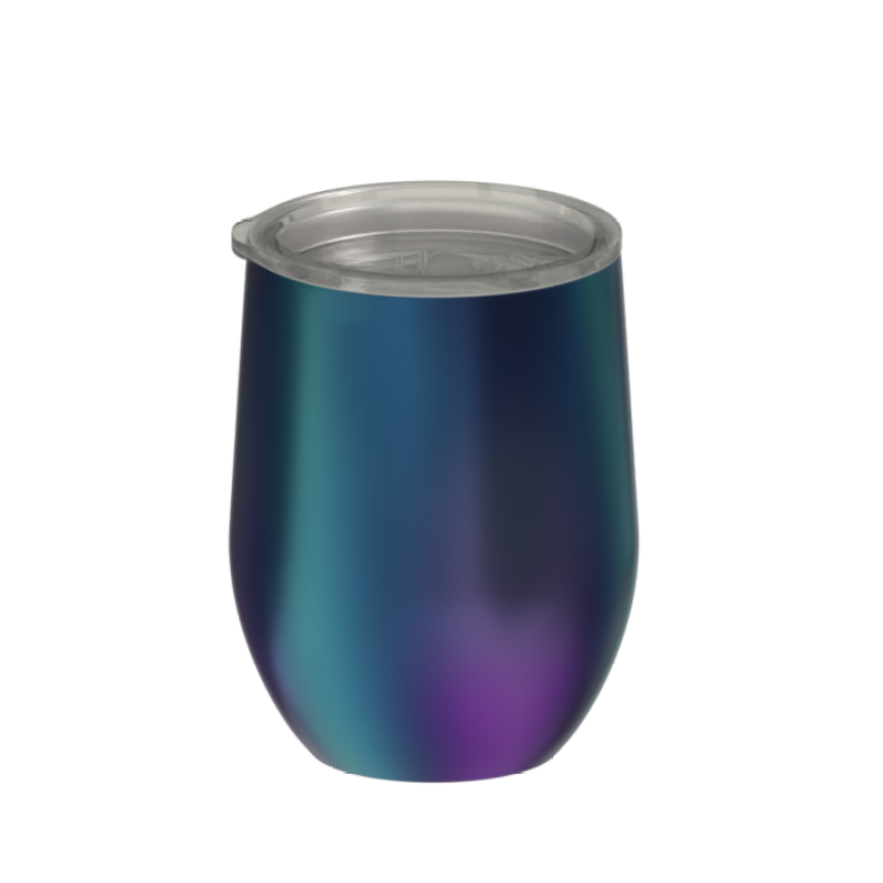 12oz Wood Surface Wine Glasses Outdoor Double Walled Coffee Mugs High Quality Customized Colors Cup