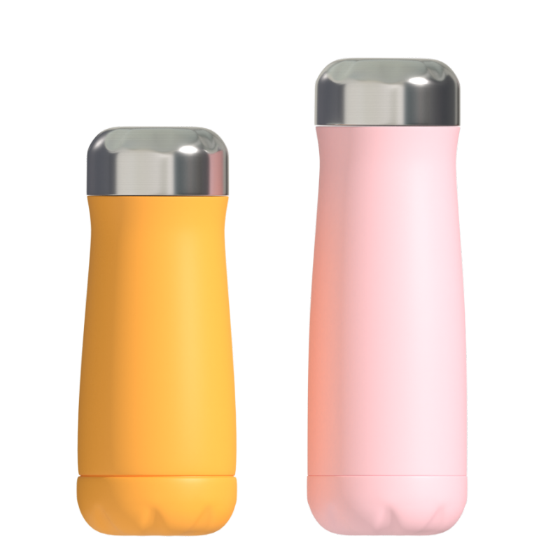 500ml BPA Free Water Bottle Double Wall Insulated Flask Stainless Steel Big Belly Cup with Lid