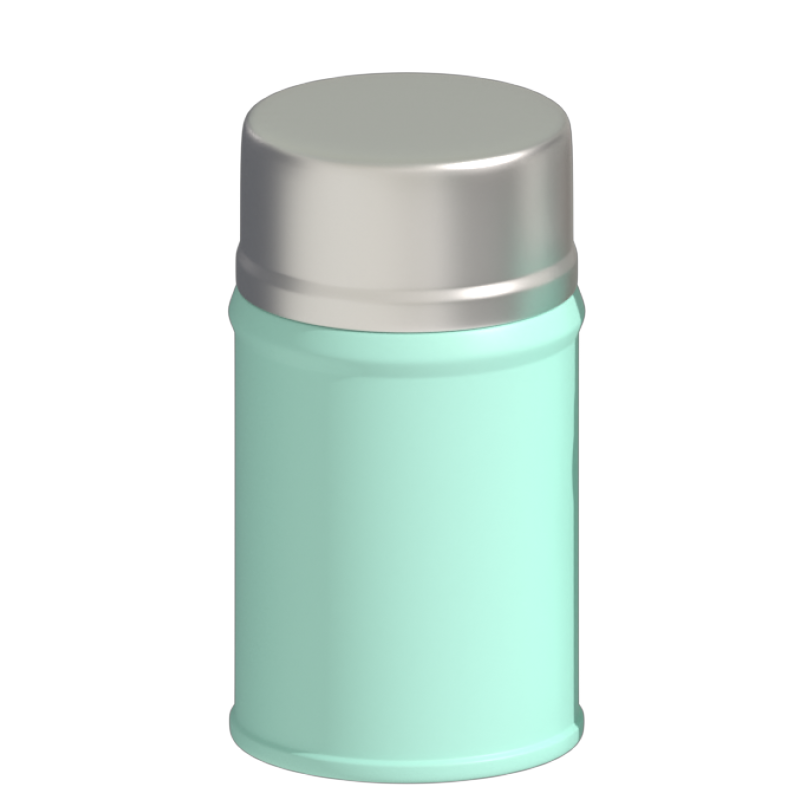 وعاء طعام من الفولاذ المقاوم للصدأ مزدوج الجدار مع حقيبة حمل وملعقة قابلة للطي لتخزين الطعام