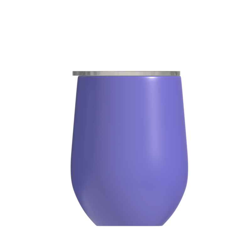 12oz Customized Double Wall 18/8 Stainless Steel Insulated Wine Tumbler Travel Coffee Cups With Lid