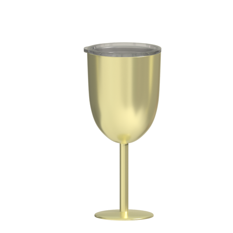 Wuyi Hongtai popular custom 11OZ stainless steel goblet double wall wine cup egg cup