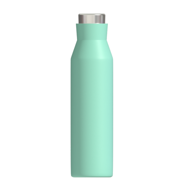 Benutzerdefinierte 600 ml/700 ml vakuumisolierte doppelwandige Edelstahl-Wasserflasche mit Zuglaschendeckel zum Wandern