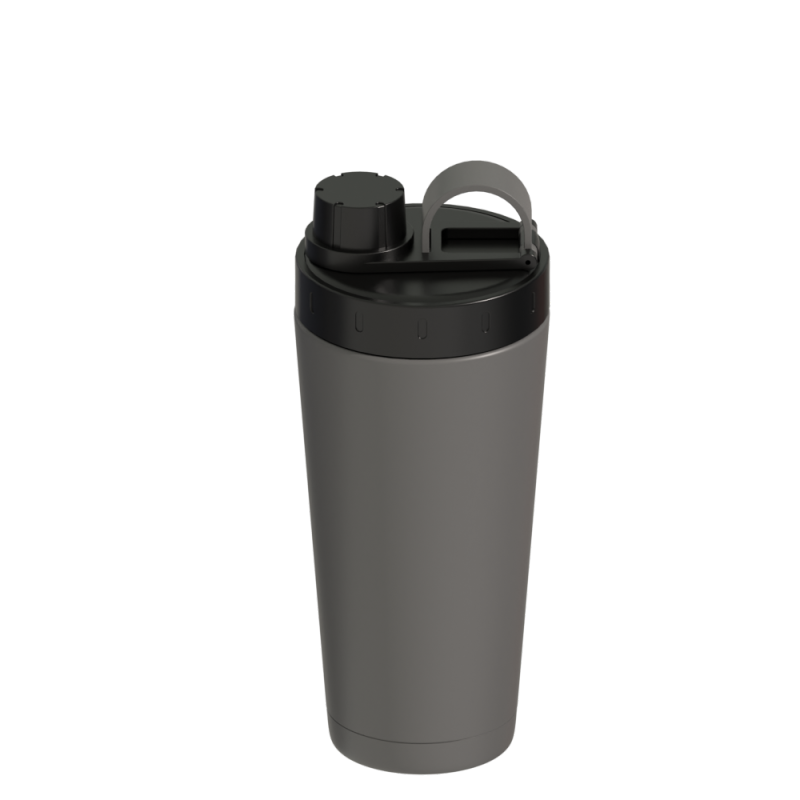 Custom High Quality Reusable Metal Sport Water Bottles Classic Gym Stainless Steel Blender Protein Shaker Bottle