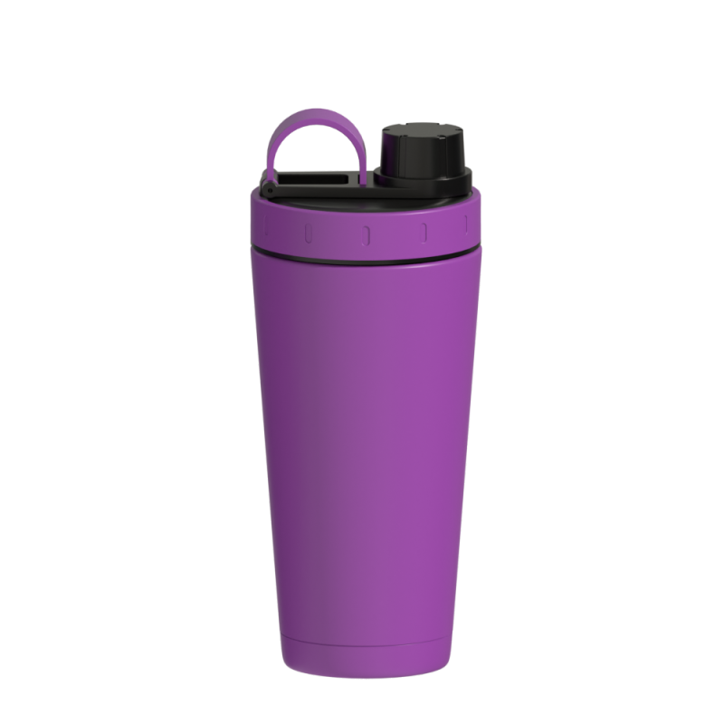 New style custom color oand  logo double wall insulated stainless steel gym shaker water bottle with handle
