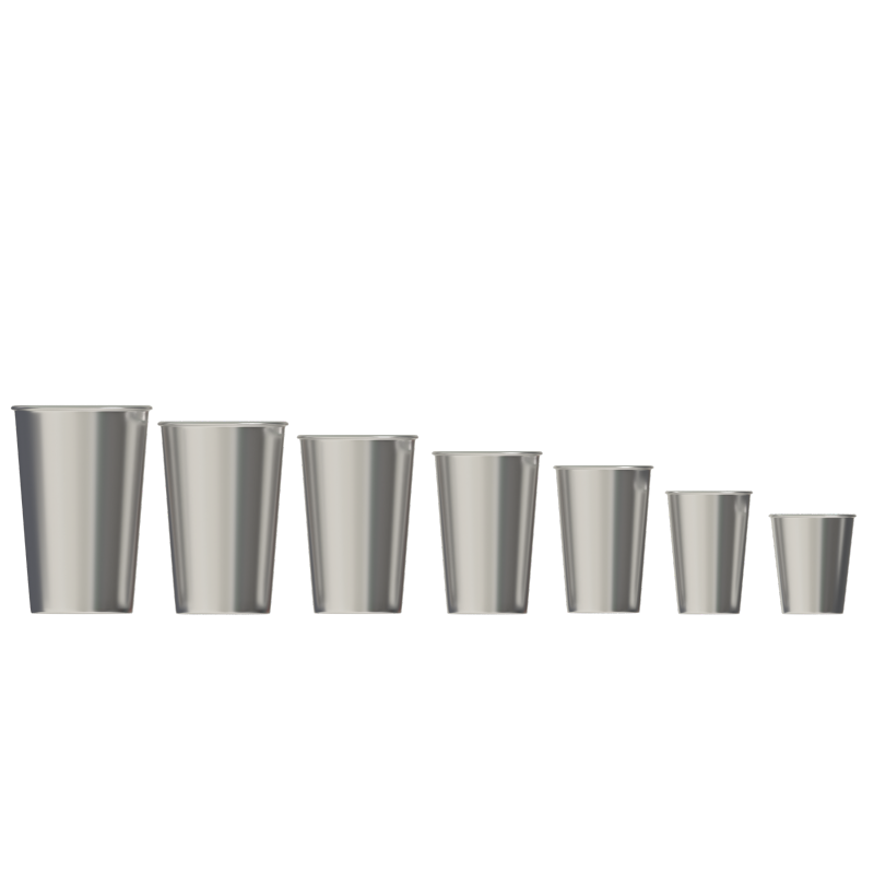 Wholesale custom single-wall stainless steel printed reusable water cups