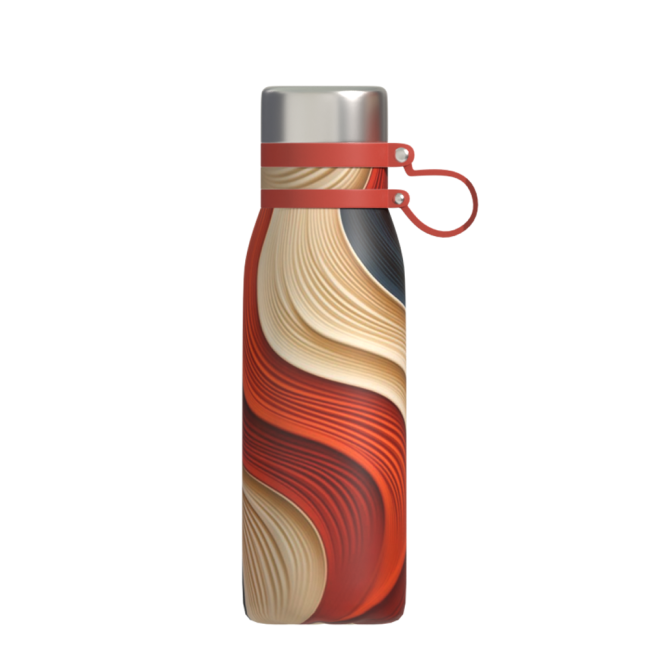 Hot Sale Stainless Steel Bottle Water 500ml Double Walled Vacuum Flask BPA Free Water Bottle with Silicone Handle
