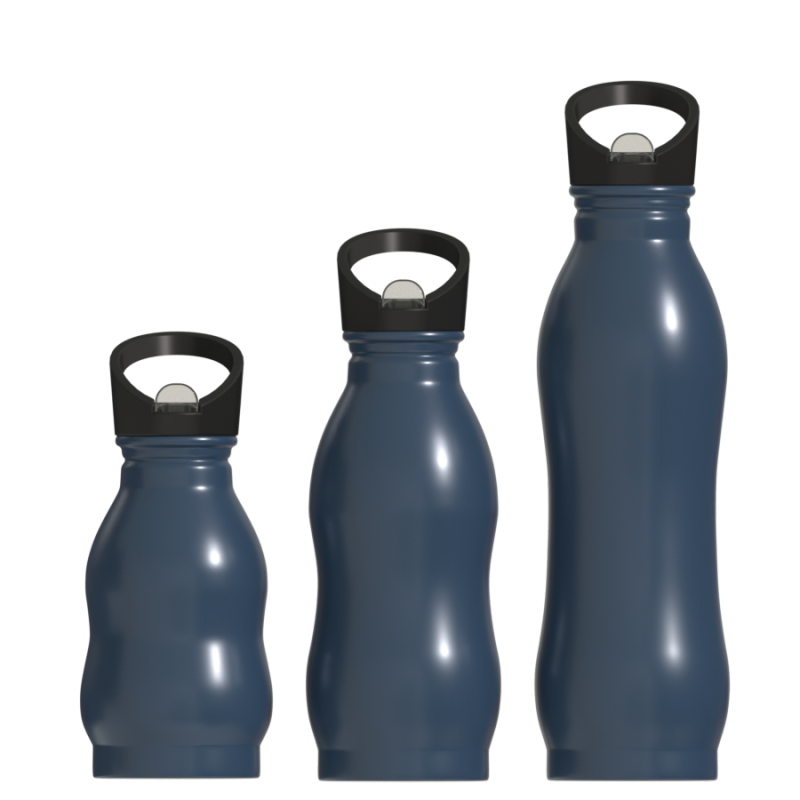 Heißer Verkauf 350 ml individuelle Kürbisform einwandige Edelstahl-Wasserflasche