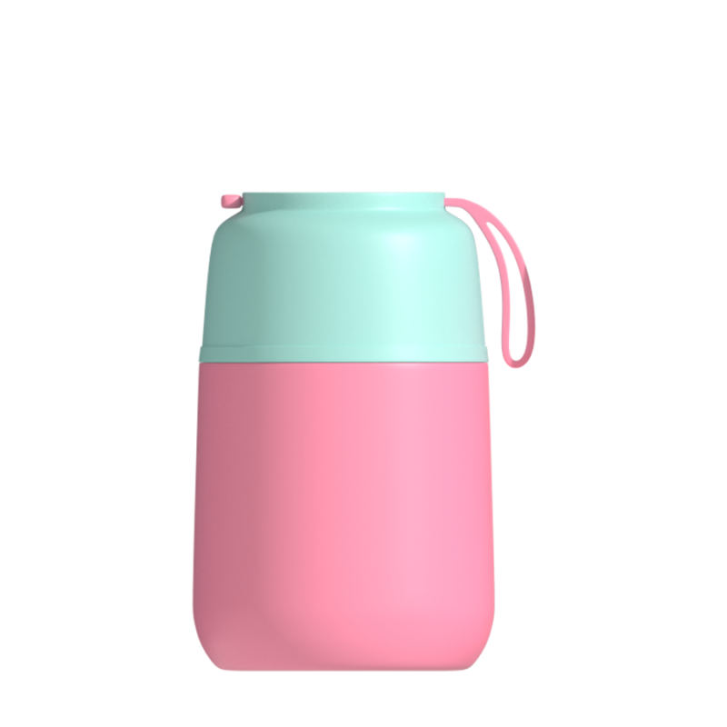 Bpa Free Double Wall Lunch Box Vacuum Insulated Thermos Stainless Steel Food Jar With Food PP Cover