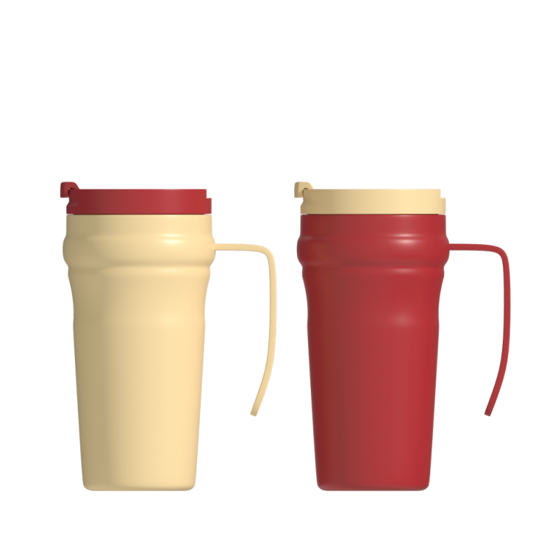 Double Stainless Steel Mug Travel Coffee Vacuum Insulated Mug  with handle