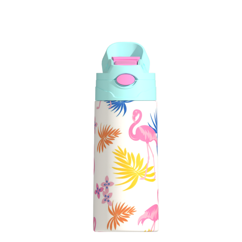 Usa Canada Warehouse 12oz Stainless Steel Insulated Blank Kids Sublimation Tumbler Baby Water Bottle With Flip Top Lid