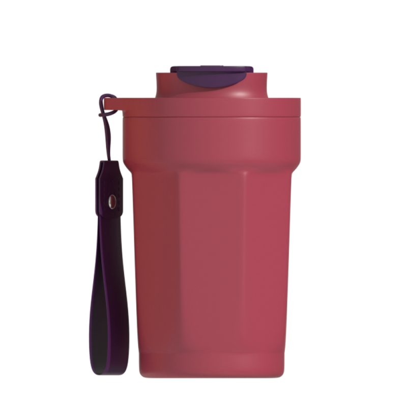 New arrival high profile level 350 ml custom double stainless steel insulated coffee cup with rope